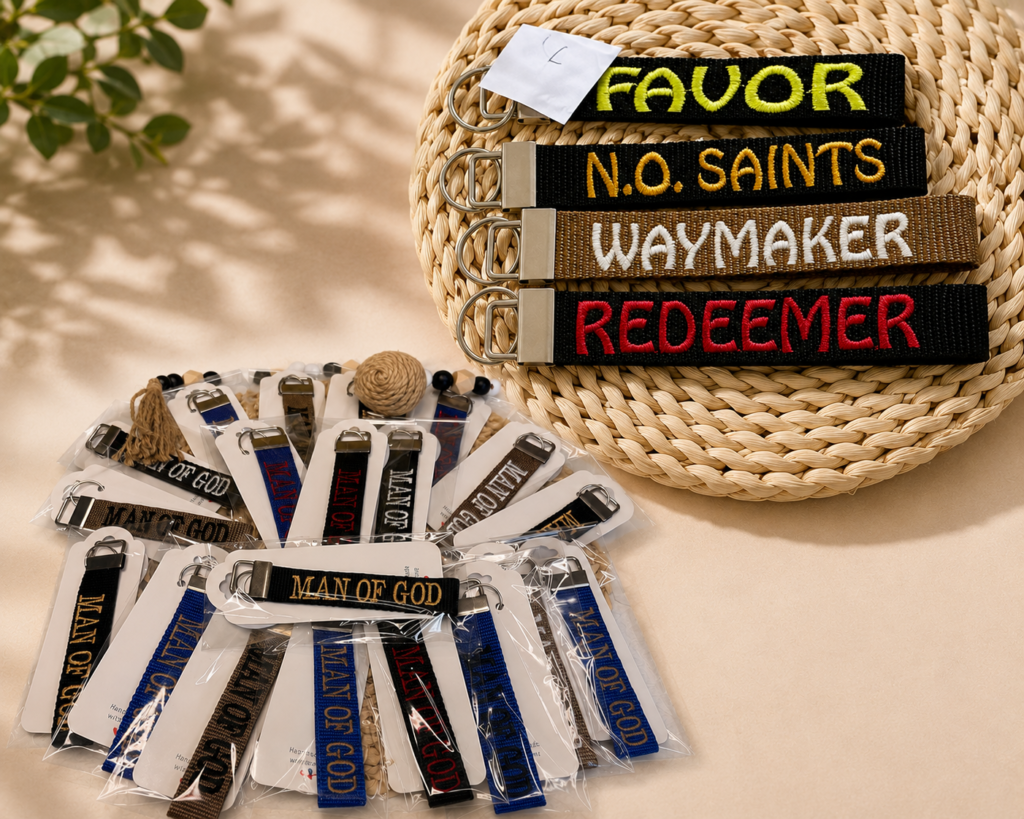 Personalized Embroidered Keyrings