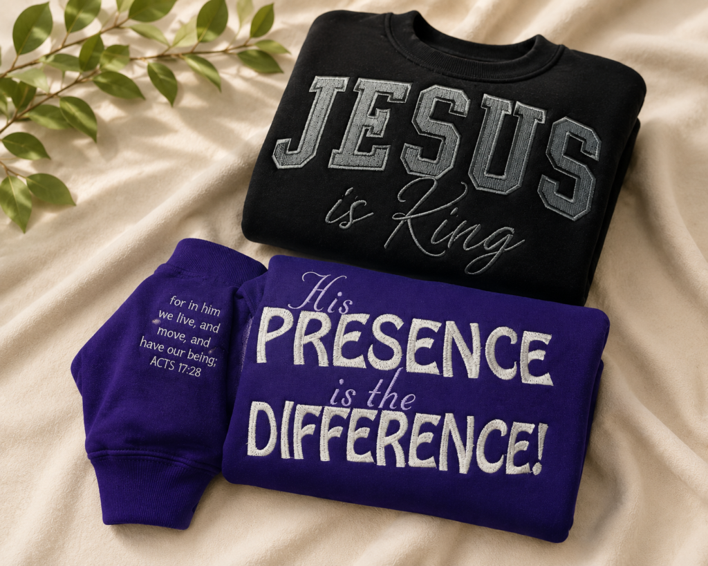 Faith-Based Embroidered Sweatshirts