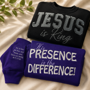 Faith-Based Embroidered Sweatshirts