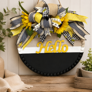 Custom Wooden Door Hanger Wreath